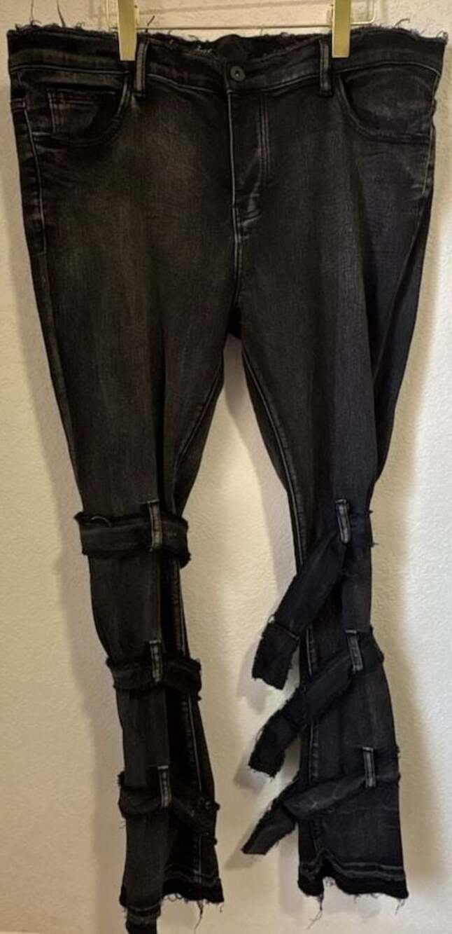 Valabasas Stacked 'Pablo' Nero Jeans